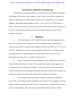 Settlement Agreement and Release