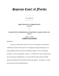 May 31, 2012 - Florida Supreme Court
