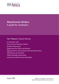 Attachment Orders A guide for employers