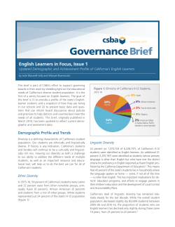 English Learners in Focus, Issue 1