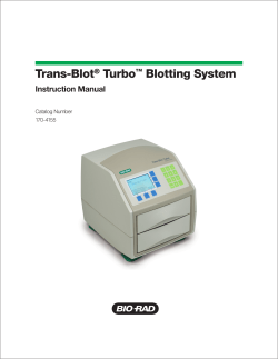 Trans-Blot® Turbo™ Blotting System - Bio-Rad