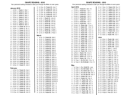 2016 SHAPE Bookmark