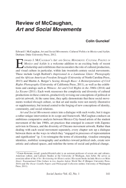 Review of McCaughan, Art and Social Movements