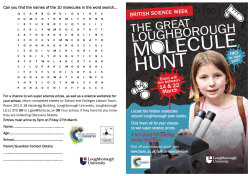 Can you find the names of the 10 molecules in the word search
