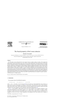 The fractal property of the Lorenz attractor - Mathematics