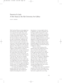 Portrait of a Lady: A New Statue at the Yale University Art Gallery