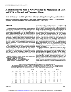 &Atilde;&Yuml;-AminoisobutyricAcid, a New Probe for the Metabolism of DNA