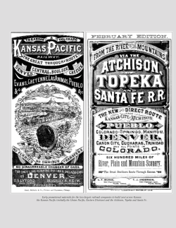 Early promotional materials for the two largest railroad companies to