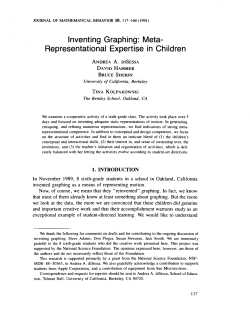 Inventing Graphing: Meta- Representational