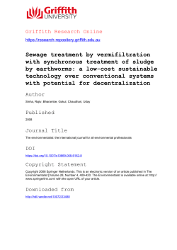 Sewage treatment by vermifiltration with synchronous treatment of