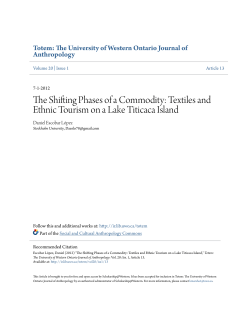 The Shifting Phases of a Commodity: Textiles and Ethnic Tourism on