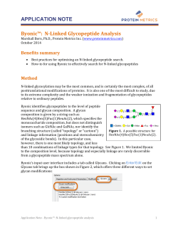 APPLICATION NOTE Byonic™: N-Linked
