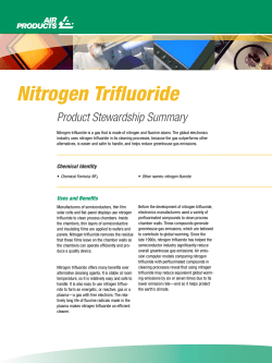 Nitrogen Trifluoride - Product Stewardship Summary