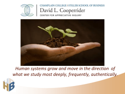 Appreciative Inquiry