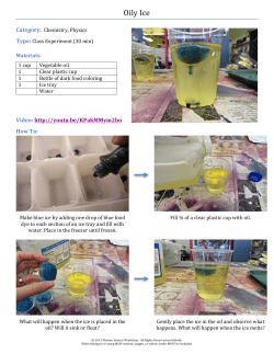 Oily Ice - Community Science Workshop Network