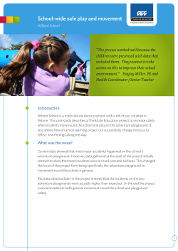 School-wide safe play and movement