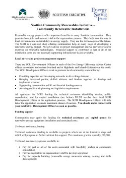 Scottish Community Renewables Initiative \(SCRI