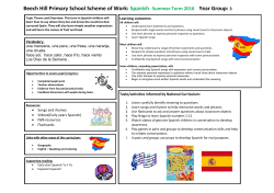 Scheme of Work - Beech Hill Primary School
