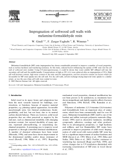 Impregnation of softwood cell walls with - Institut f&uuml;r Botanik