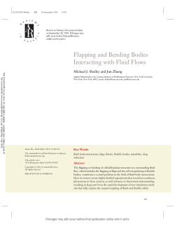 Flapping and Bending Bodies Interacting with Fluid Flows