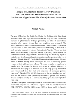 Images of Africans in British Slavery Discourse Pro