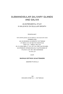 SUBMANDIBULAR SALIVARY GLANDS AND SALIVA
