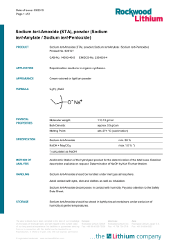 Sodium tert-Amylate / Sodium tert-Pentoxide