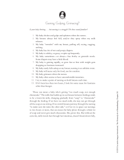 Gaining, Gulping, Grimacing?