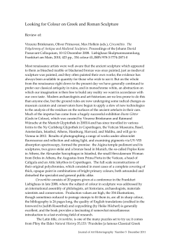 Looking for Colour on Greek and Roman Sculpture