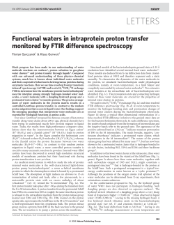 letters - Lehrstuhl f&uuml;r Biophysik - Ruhr