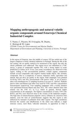 Mapping anthropogenic and natural volatile organic compounds
