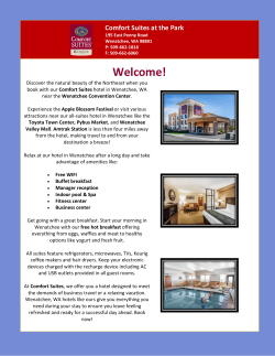 CS Hotel Brochure - Wenatchee Valley Corvette Club