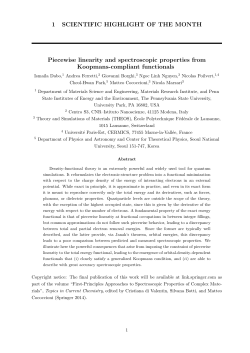 Highlight 119 - Piecewise linearity and spectroscopic - Psi-k