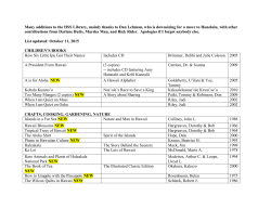 HSS Library - Hawaii State Society