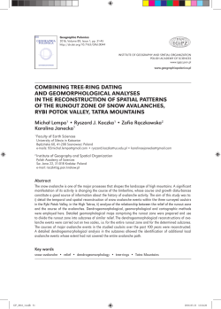 Combining tree-ring dating and geomorphological analyses in the