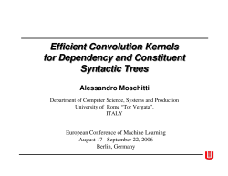 Efficient Convolution Kernels for Dependency and Constituent