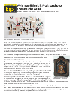 With incredible skill, Fred Stonehouse embraces the weird