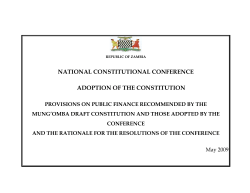 national constitutional conference adoption of the constitution