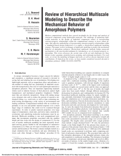 Review of Hierarchical Multiscale Modeling to Describe