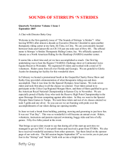 Quarterly Newsletter &ndash; September 2007