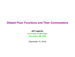 Dilated Floor Functions and Their Commutators