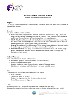 Introduction to Scientific Models