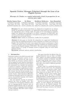 Spanish Twitter Messages Polarized through the