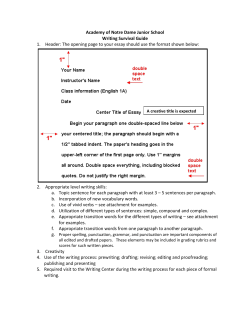 Middle School Writing Survival Guide