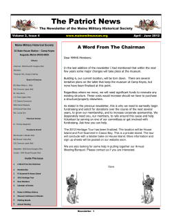 The Patriot News - Maine Military Historical Society
