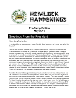 May 2011 PreCamp Special Issue