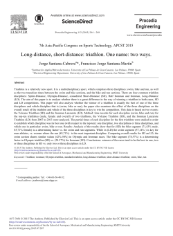 Long-distance, Short-distance: Triathlon. One