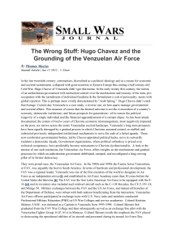 Hugo Chavez and the Grounding of the Venzuelan Air Force