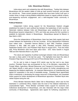 Mozambique - The Ministry of External Affairs