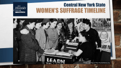 Central New York State Women`s Suffrage